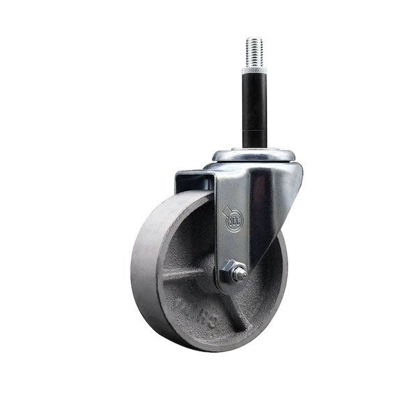 4'' Semi Steel Wheel Swivel 3/4'' Expanding Stem Caster